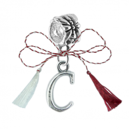 Charmuri - Martisor Charm argint Litera C 9215140 Dras