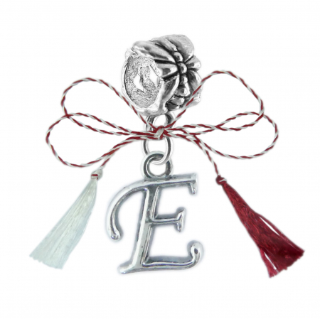 Charmuri - Martisor Charm argint Litera E 9217170 Dras
