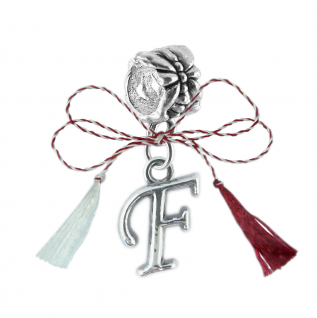 Charmuri - Martisor Charm argint Litera F 9218150 Dras