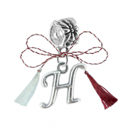 Charmuri - Martisor Charm argint Litera H 9220175 Dras