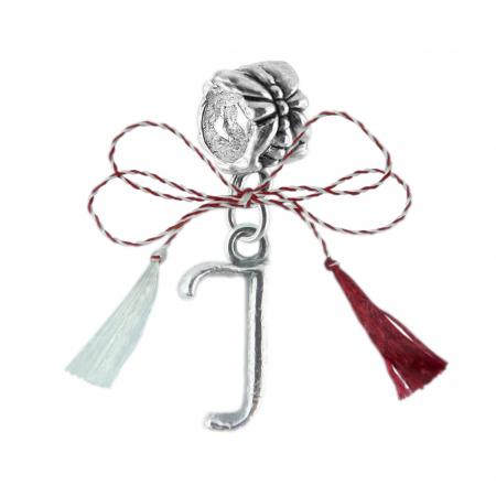 Charmuri - Martisor Charm argint Litera J 9222140 Dras