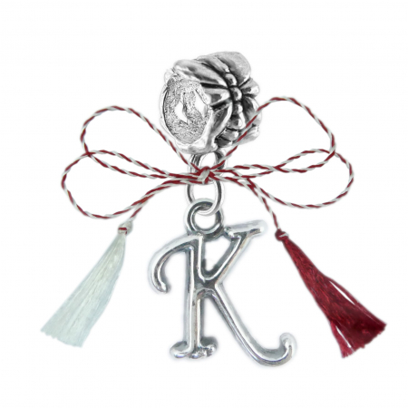Charmuri - Martisor Charm argint Litera K 9223155 Dras
