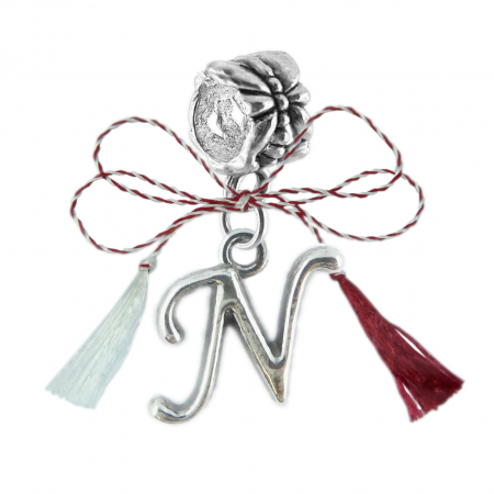 Charmuri - Martisor Charm argint Litera N 9225170 Dras