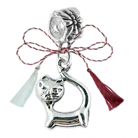Charmuri - Martisor Charm argint Pisica 6213350 Dras