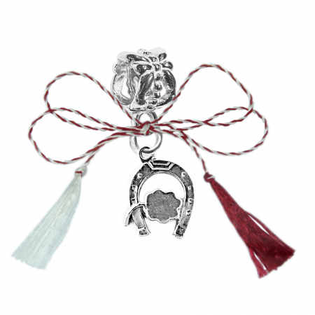 Charmuri - Martisor Charm argint Potcoava TRIFOI 4535140 Dras