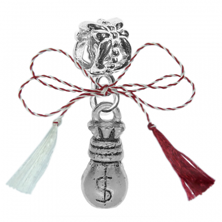 Charmuri - Martisor Charm argint Saculet bani 7131360 Dras