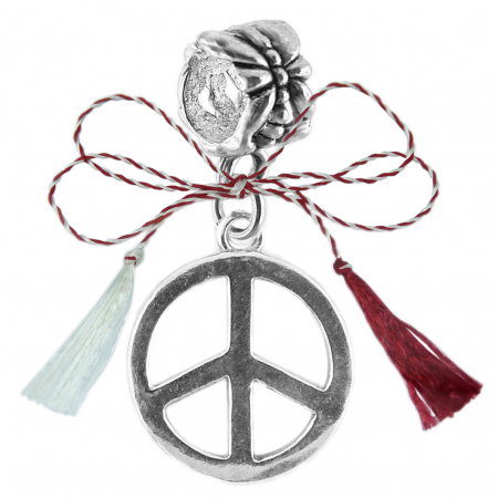 Charmuri - Martisor Charm argint Semnul pacii 9210210 Dras