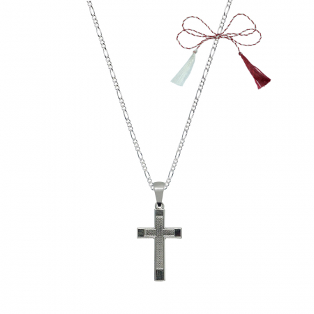 Lantisoare/coliere - Martisor Lantisor argint personalizat cruciulita argint 4108FIG31410 Dras