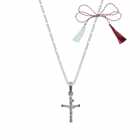 Lantisoare/coliere - Martisor Lantisor argint personalizat cruciulita argint 4139FIG31350 Dras
