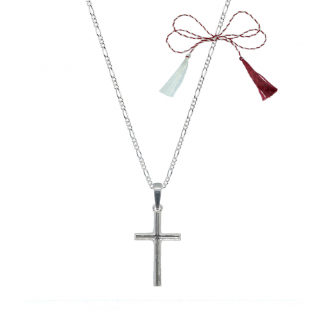 Lantisoare/coliere - Martisor Lantisor argint personalizat cruciulita argint 4204FIG31370 Dras