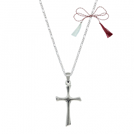 Lantisoare/coliere - Martisor Lantisor argint personalizat cruciulita argint 4219FIG31430 Dras