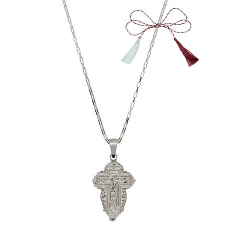 Lantisoare/coliere - Martisor Lantisor argint personalizat cruciulita argint 4247KV560 Dras