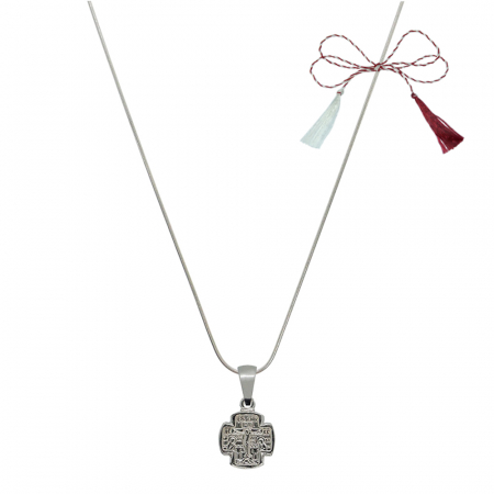Lantisoare/coliere - Martisor Lantisor argint personalizat cruciulita argint 4248SCH550 Dras