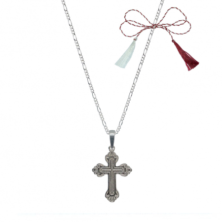Lantisoare/coliere - Martisor Lantisor argint personalizat cruciulita argint 4271FIG31365 Dras