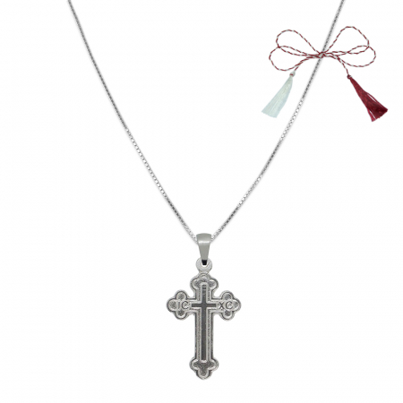 Lantisoare/coliere - Martisor Lantisor argint personalizat cruciulita argint 4288VEN465 Dras