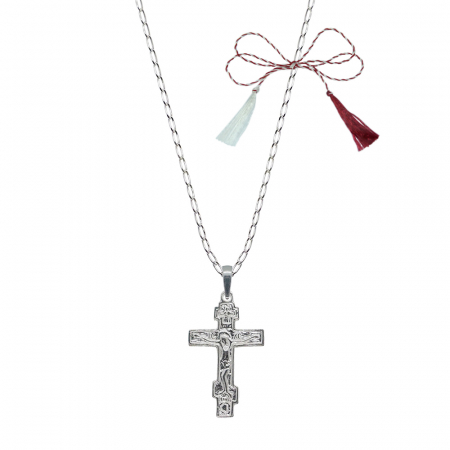 Lantisoare/coliere - Martisor Lantisor argint personalizat cruciulita argint 4513FIG01330 Dras