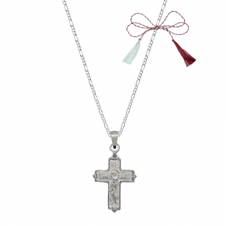 Lantisoare/coliere - Martisor Lantisor argint personalizat cruciulita argint 4514FIG31430 Dras
