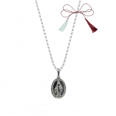 Lantisoare/coliere - Martisor Lantisor argint personalizat Maica Domnului argint 4141FIG355 Dras