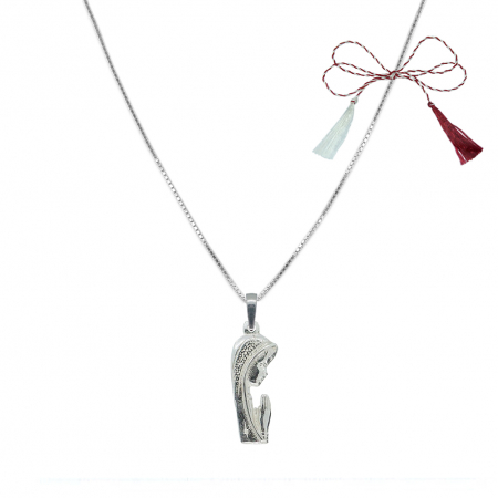 Lantisoare/coliere - Martisor Lantisor argint personalizat Maica Domnului argint 4223VEN355 Dras