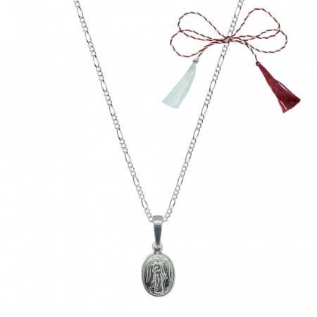 Lantisoare/coliere - Martisor Lantisor argint personalizat medalion ingerul pazitor argint 4373FIG01280 Dras