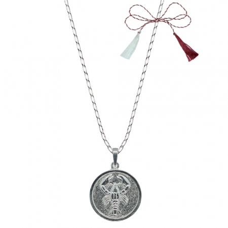 Lantisoare/coliere - Martisor Lantisor argint personalizat medalion zodie Rac zodiac european argint 4202FIG470 Dras
