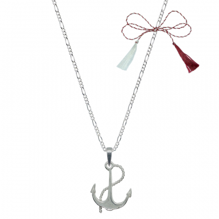 Lantisoare/coliere - Martisor Lantisor argint personalizat pandantiv Ancora 6605FIG31390 Dras