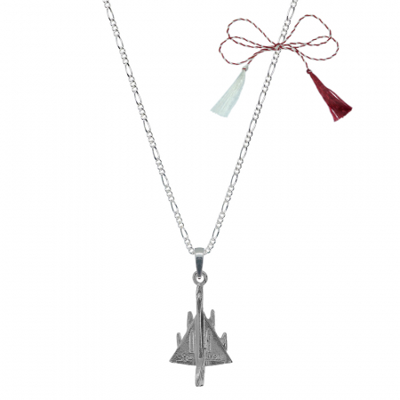 Lantisoare/coliere - Martisor Lantisor argint personalizat pandantiv Avion MiG 8453FIG31600 Dras