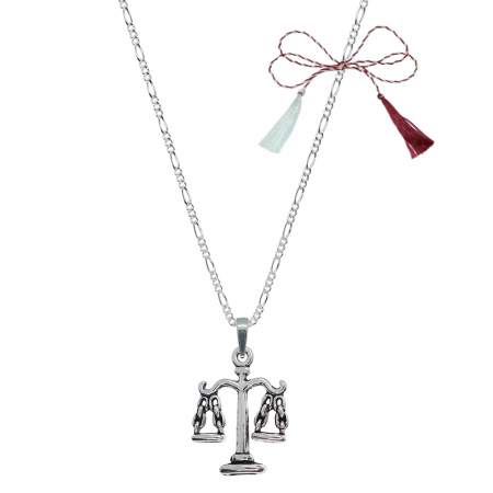 Lantisoare/coliere - Martisor Lantisor argint personalizat pandantiv Balanta 9643FIG31520 Dras