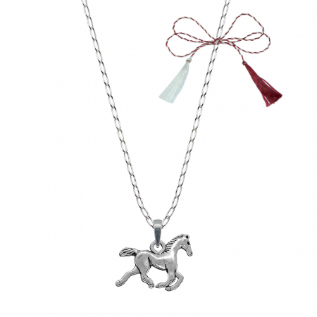 Lantisoare/coliere - Martisor Lantisor argint personalizat pandantiv Cal 9878FIG01370 Dras