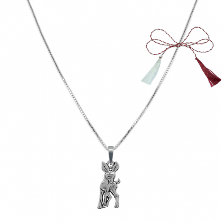 Lantisoare/coliere - Martisor Lantisor argint personalizat pandantiv Caprioara 9873VEN370 Dras