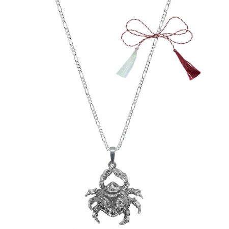 Lantisoare/coliere - Martisor Lantisor argint personalizat pandantiv Crab 6223FIG311120 Dras