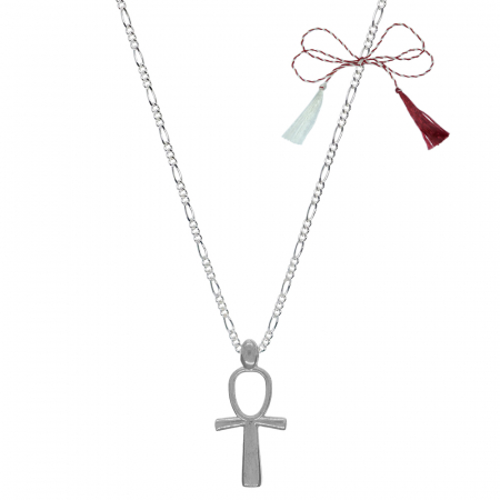 Lantisoare/coliere - Martisor Lantisor argint personalizat pandantiv Cruce 8448FIG31390 Dras