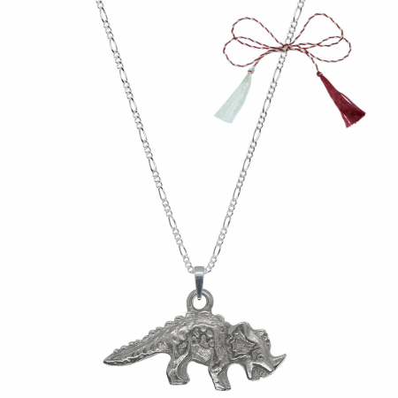 Lantisoare/coliere - Martisor Lantisor argint personalizat pandantiv Dinozaur 8830FIG31870 Dras