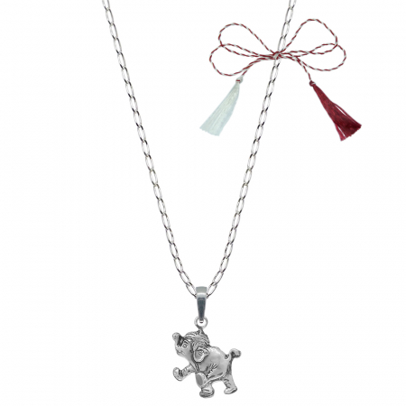 Lantisoare/coliere - Martisor Lantisor argint personalizat pandantiv Elefant 6272FIG01455 Dras