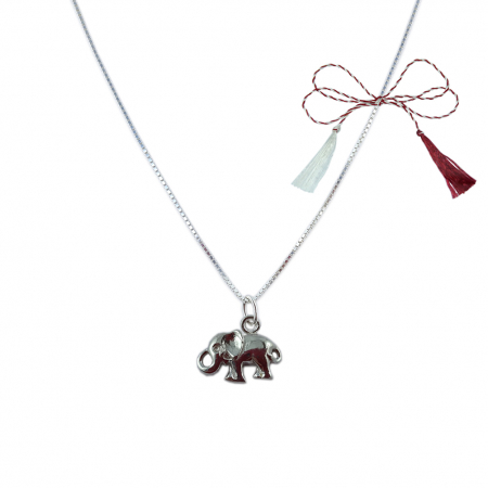 Lantisoare/coliere - Martisor Lantisor argint personalizat pandantiv Elefant argint 6017VEN410 Dras