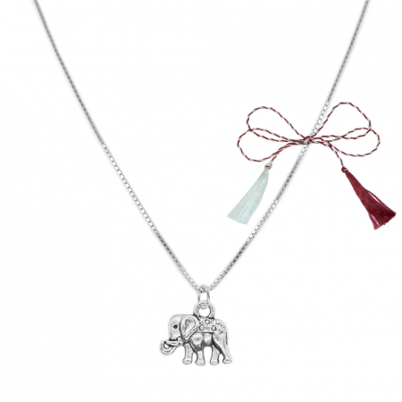 Lantisoare/coliere - Martisor Lantisor argint personalizat pandantiv Elefant argint 9493VEN340 Dras