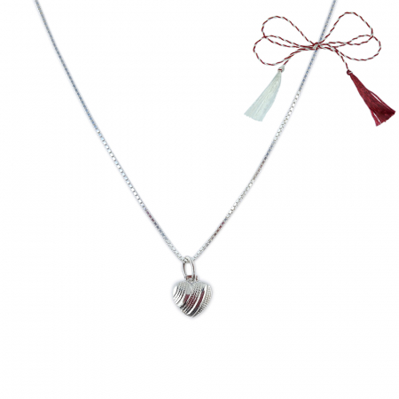 Lantisoare/coliere - Martisor Lantisor argint personalizat pandantiv Inimioara argint 6030VEN335 Dras