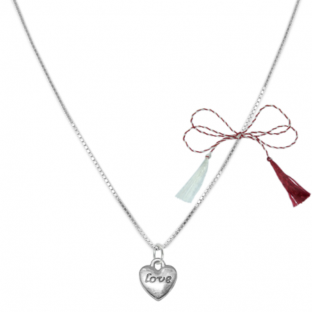 Lantisoare/coliere - Martisor Lantisor argint personalizat pandantiv Inimioara argint 9403VEN300 Dras