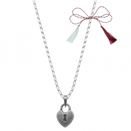 Lantisoare/coliere - Martisor Lantisor argint personalizat pandantiv Lacat 9568FIG01360 Dras