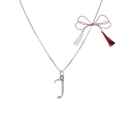 Lantisoare/coliere - Martisor Lantisor argint personalizat pandantiv Litera J argint 9222VEN260 Dras