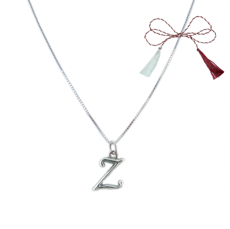Lantisoare/coliere - Martisor Lantisor argint personalizat pandantiv Litera Z argint 9235VEN260 Dras
