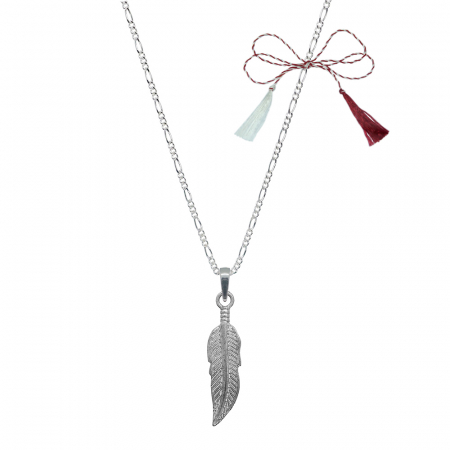 Lantisoare/coliere - Martisor Lantisor argint personalizat pandantiv Pana 10081FIG31420 Dras