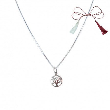 Lantisoare/coliere - Martisor Lantisor argint personalizat pandantiv Pomul vietii argint 9209VEN280 Dras