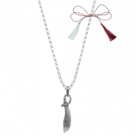Lantisoare/coliere - Martisor Lantisor argint personalizat pandantiv Pumnal 9645FIG01290 Dras
