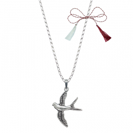 Lantisoare/coliere - Martisor Lantisor argint personalizat pandantiv Randunica 9854FIG01350 Dras