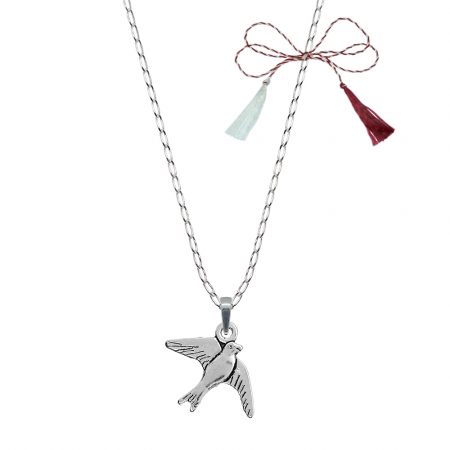 Lantisoare/coliere - Martisor Lantisor argint personalizat pandantiv Randunica 9855FIG01290 Dras