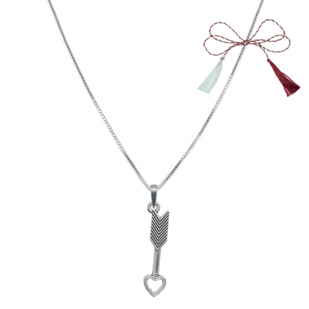 Lantisoare/coliere - Martisor Lantisor argint personalizat pandantiv Sageata 9910VEN350 Dras