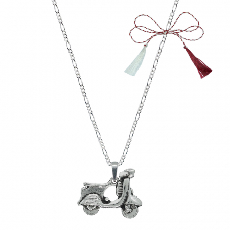 Lantisoare/coliere - Martisor Lantisor argint personalizat pandantiv Scuter 9618FIG31800 Dras
