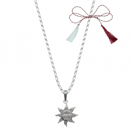 Lantisoare/coliere - Martisor Lantisor argint personalizat pandantiv Soare 8497FIG01350 Dras