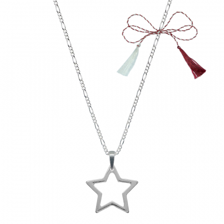 Lantisoare/coliere - Martisor Lantisor argint personalizat pandantiv Stea 9886FIG31380 Dras